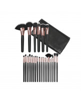 MIMO 24 Stück Make-up Pinsel Set, Schwarz