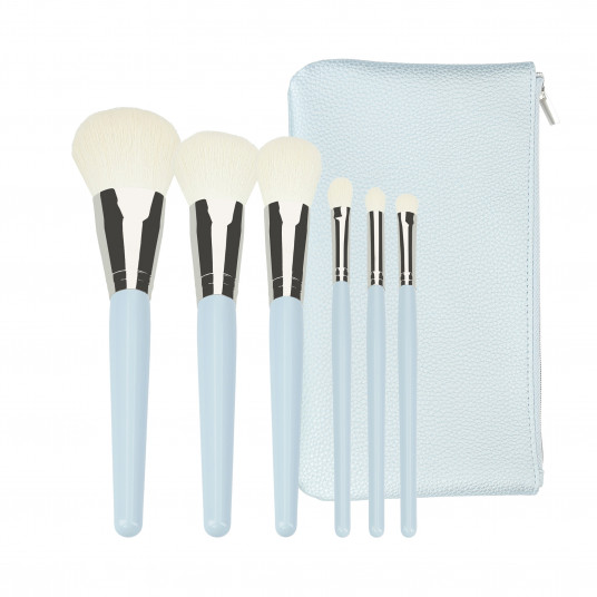 MIMO 6 Stück Make-up Pinsel Set, blau