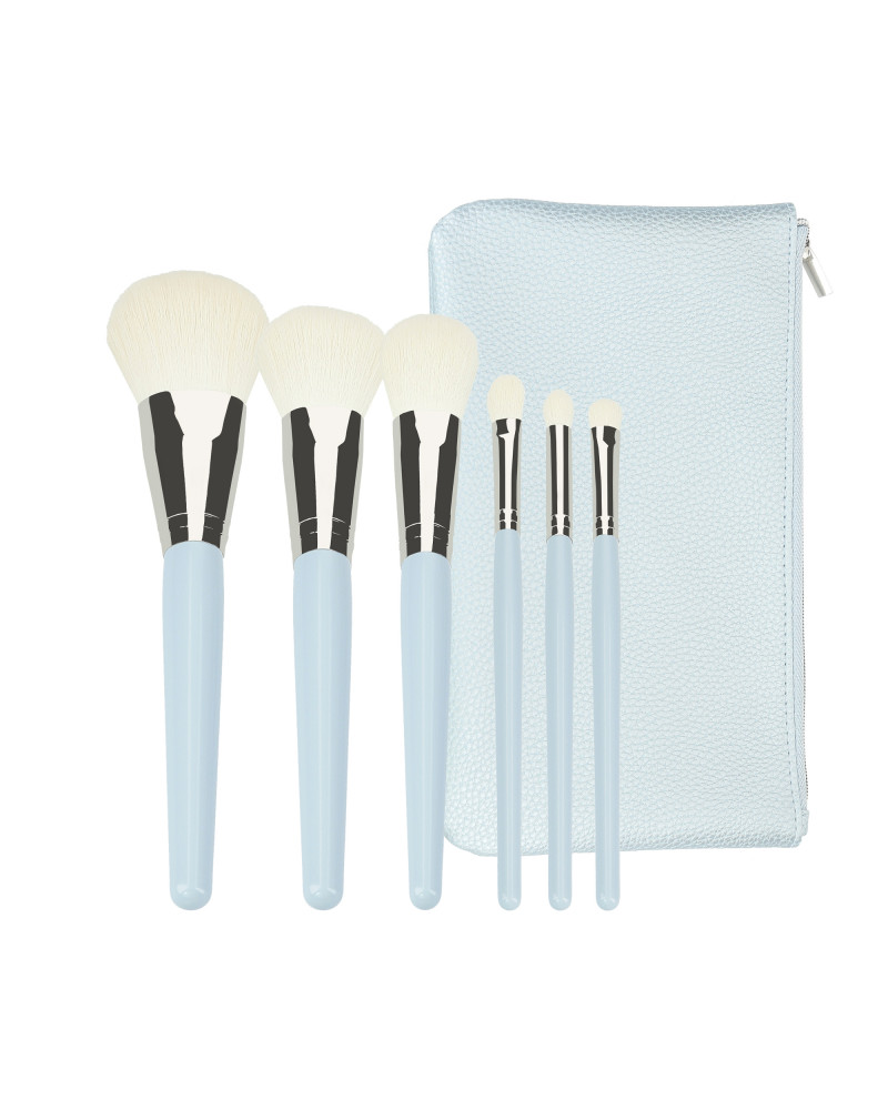 MIMO 6 Stück Make-up Pinsel Set, blau