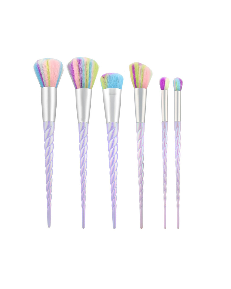MIMO Zestaw 6 pędzli do makijażu, Unicorn