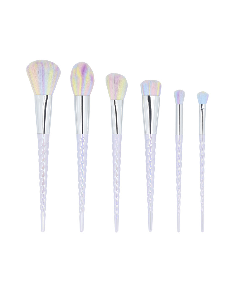 MIMO 6-teiliges Einhorn Make-up Pinsel Set, Pastellfarbe