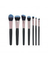 MIMO 7 pcs makeup brush set with case, Black