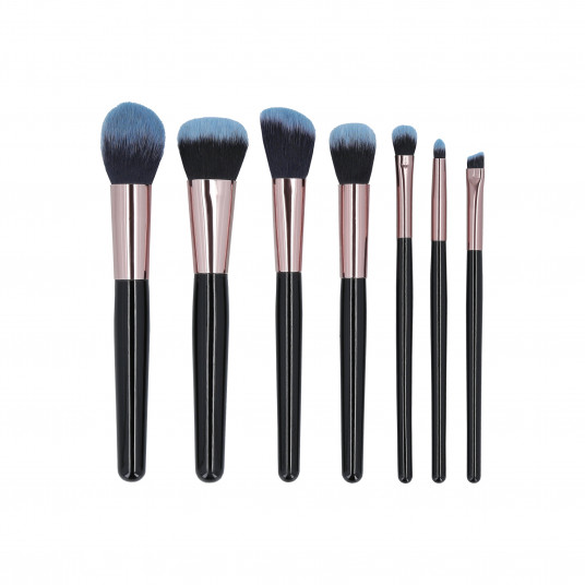 MIMO 7 pcs makeup brush set with case, Black