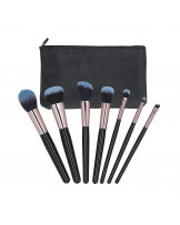 MIMO 7 pcs makeup brush set with case, Black