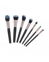 MIMO 7 pcs makeup brush set with case, Black