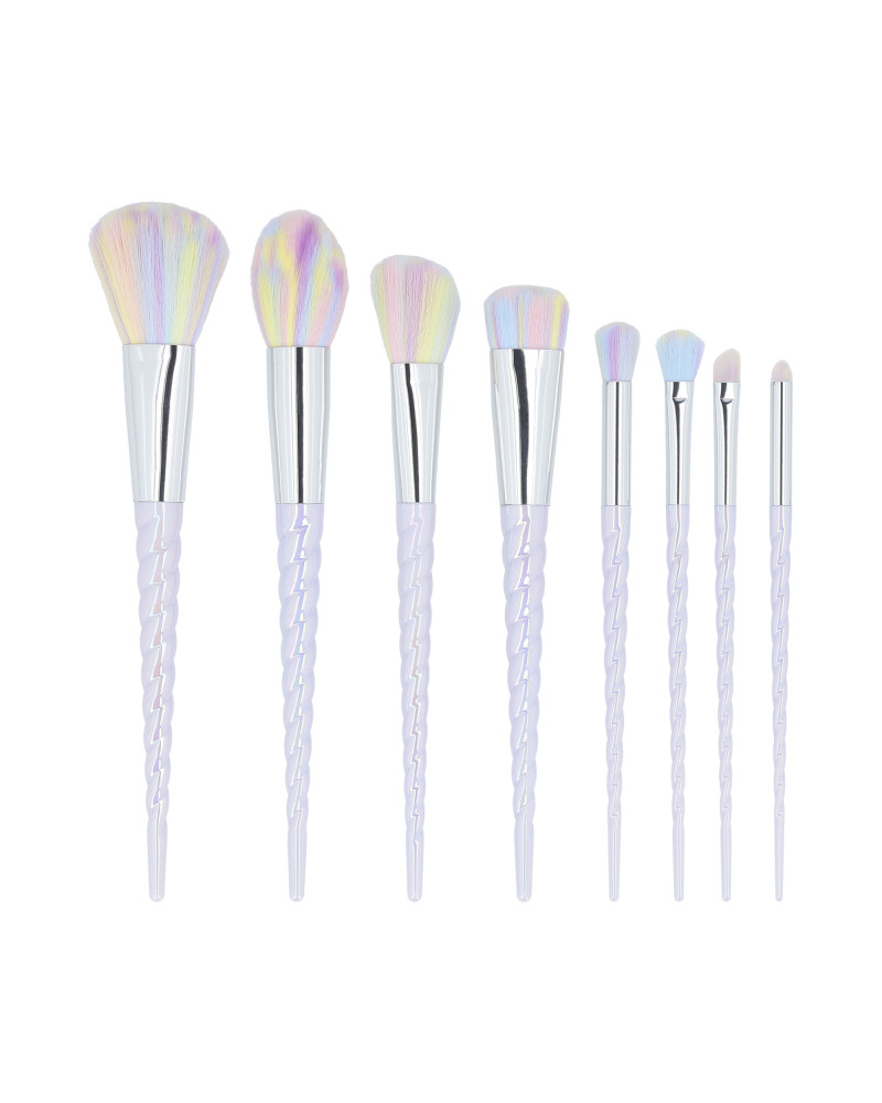 MIMO 8 Pcs Makeup Brush Set, Unicorn, Pastel