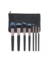 MIMO 7 pcs makeup brush set with case, Black