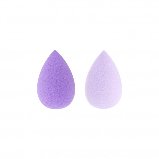 MIMO Raindrop Mini Makeup Sponges, Set of 2, Purple