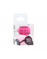 MIMO 2 Teilig Mini Makeup Schwamm Set, Rosa