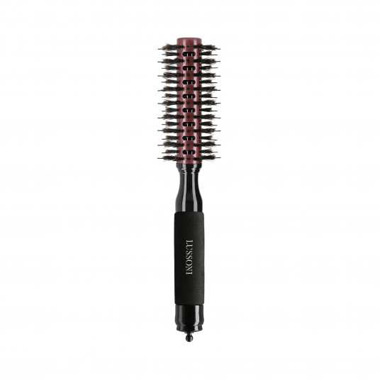 LUSSONI Natural Style Rund Holz Styling Haarbürste, Ø 22 mm