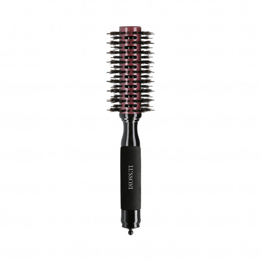 LUSSONI Natural Style Rund Holz Styling Haarbürste, Ø 28 mm