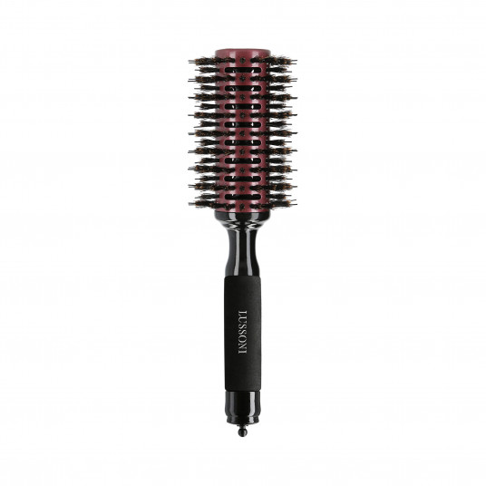 LUSSONI Natural Style Rund Holz Styling Haarbürste, Ø 38 mm