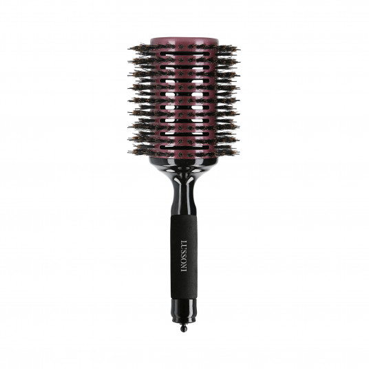 LUSSONI Natural Style Rund Holz Styling Haarbürste, Ø 65 mm