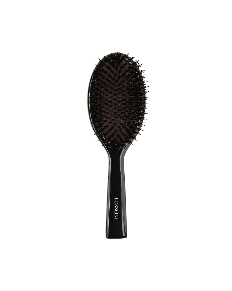 LUSSONI Natural Style Wooden Oval Hairbrush