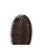 LUSSONI Natural Style Wooden Oval Hairbrush