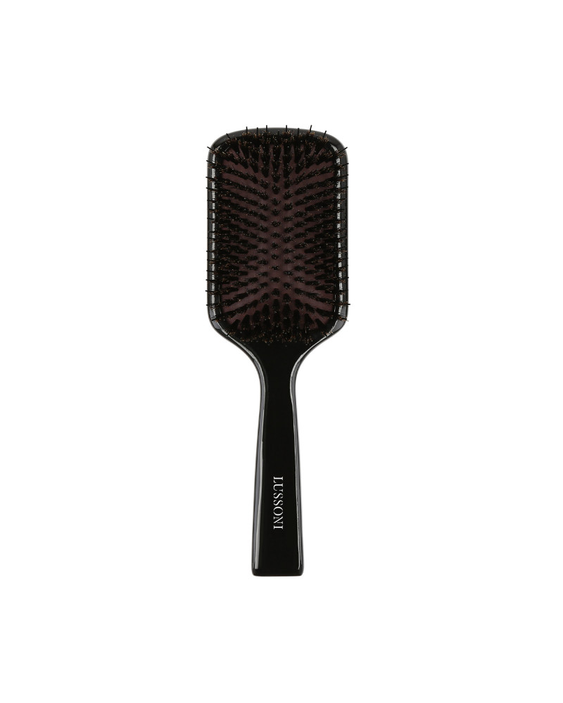 LUSSONI Natural Style Wooden Paddle Hairbrush