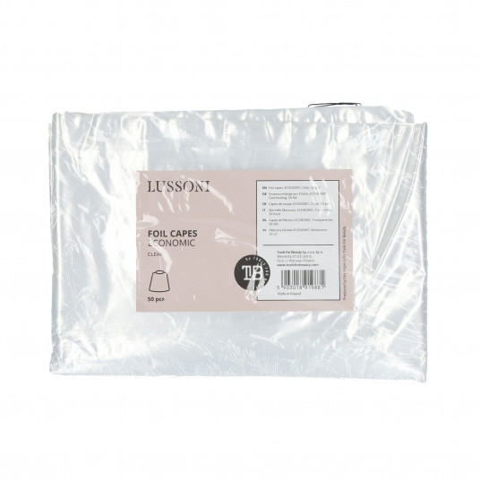 LUSSONI Peleryny foliowe, ECONOMIC, Bezbarwne, 50 szt.