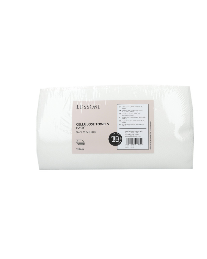 LUSSONI 100 Stück Cellulose Tücher, Einwegtücher, Basic, 70cm x 40cm
