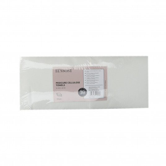 LUSSONI Tücher für Pediküre aus Vliesstoff, 50cm x 40 cm, 100 Stk.