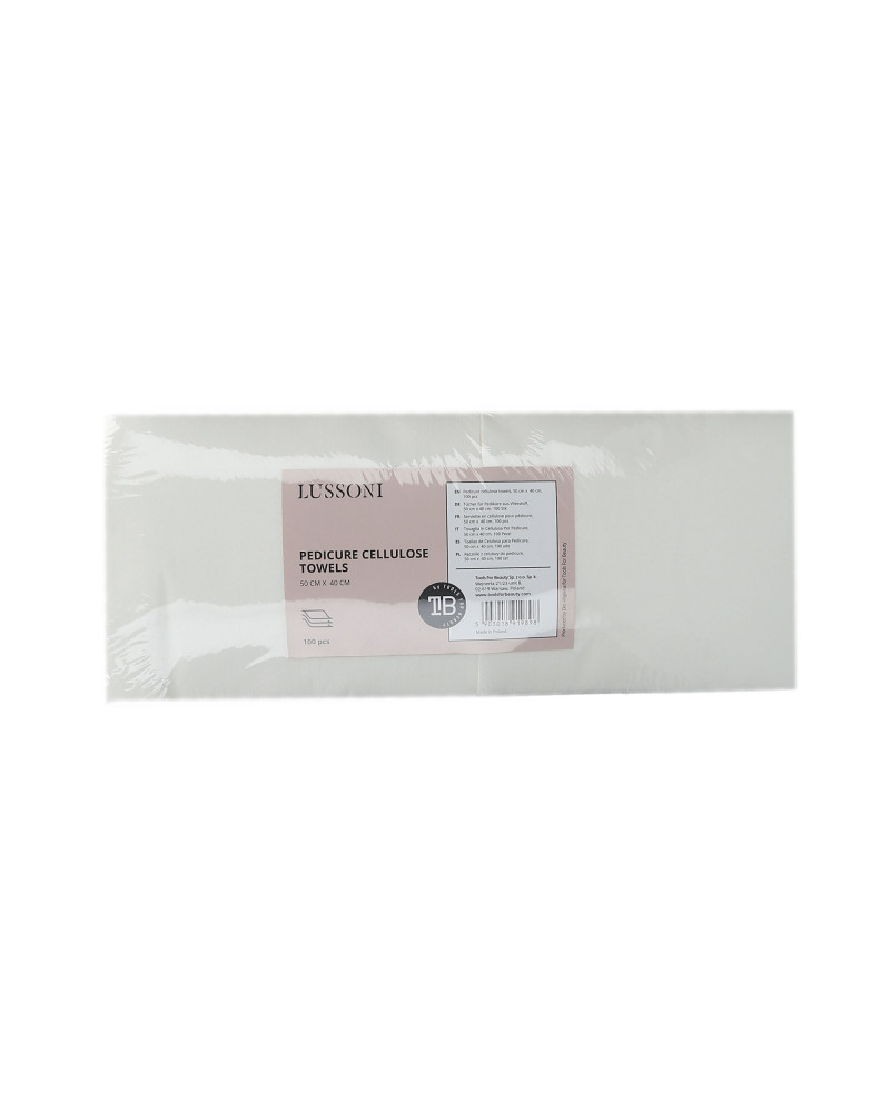 LUSSONI Tücher für Pediküre aus Vliesstoff, 50cm x 40 cm, 100 Stk.