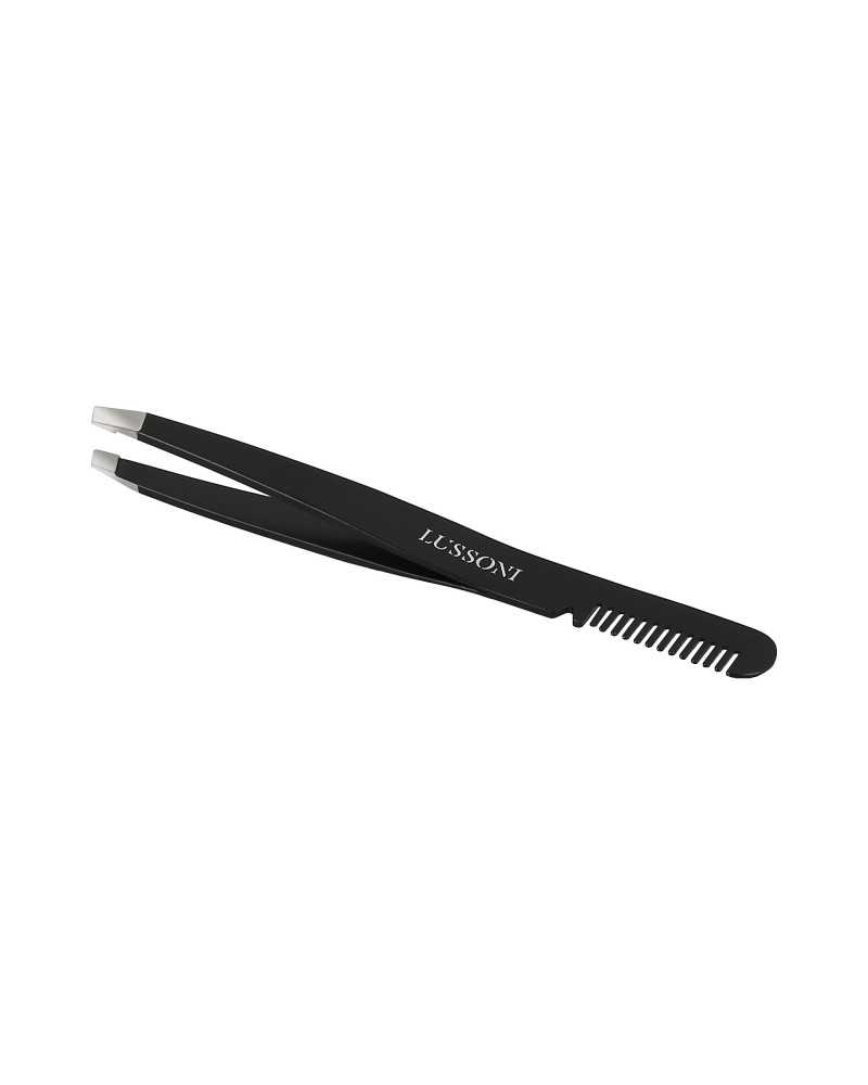 LUSSONI Slant tweezers with comb