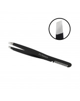 LUSSONI Slant tweezers with comb