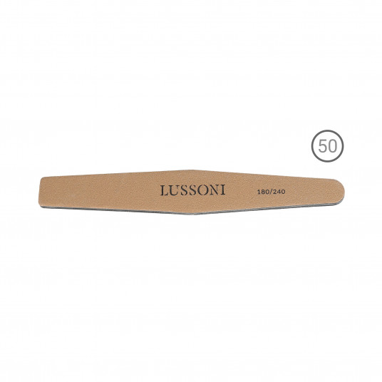 LUSSONI PREMIUM 50 Teilig Trapezform Nagelfeilen, Körnung 180/240