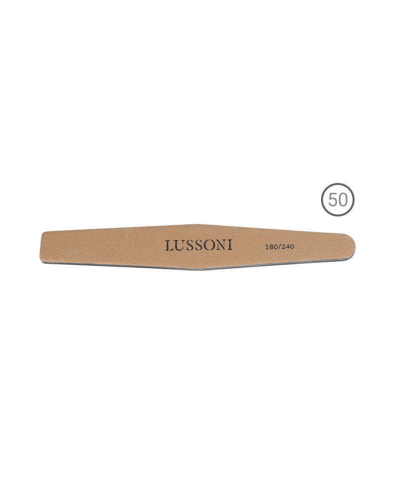 LUSSONI PREMIUM 50 Teilig Trapezform Nagelfeilen, Körnung 180/240
