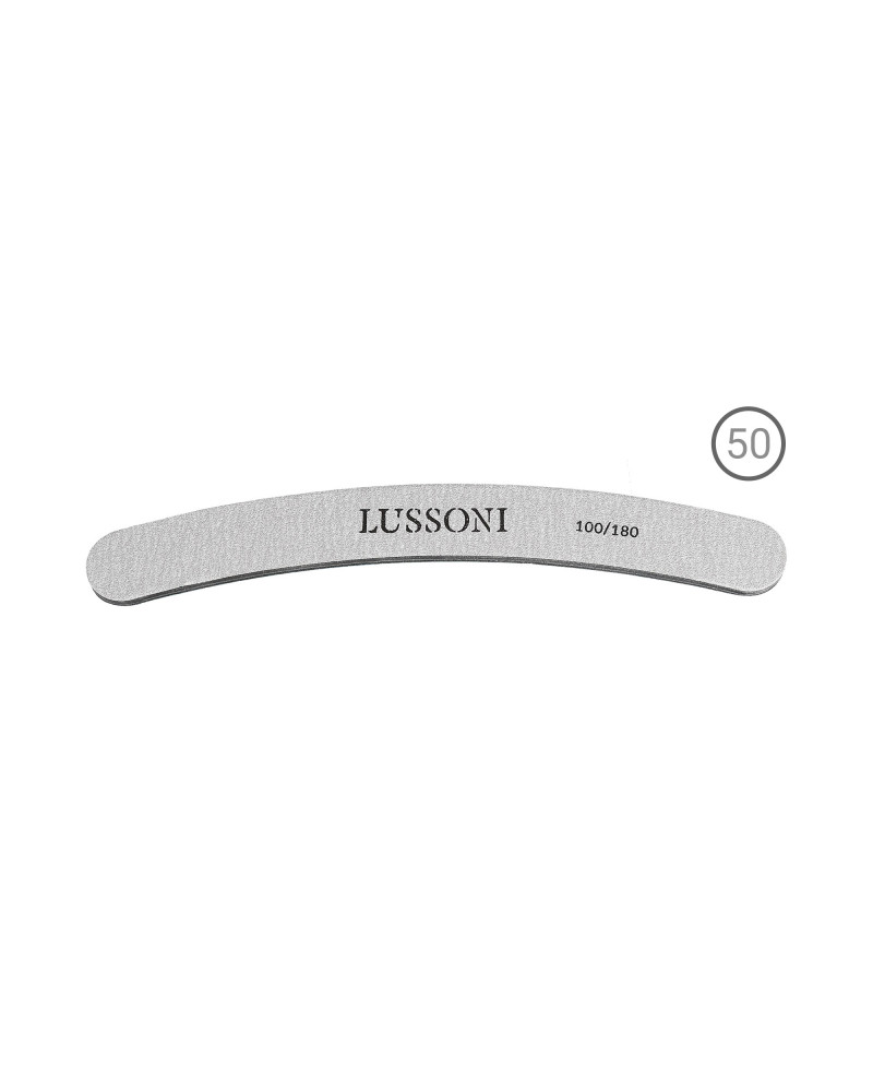LUSSONI ZEBRA 50 Teilig Gebogene Nagelfeile, Körnung 100/180