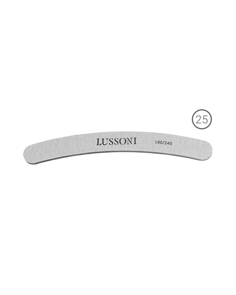 LUSSONI ZEBRA 25 Teilig Gebogene Nagelfeile, Körnung 180/240
