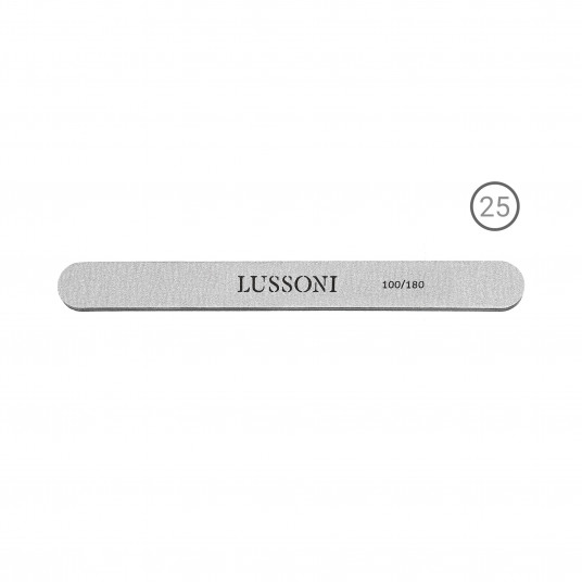 LUSSONI ZEBRA Nail Files, Straight, 100/180, 25 pcs.