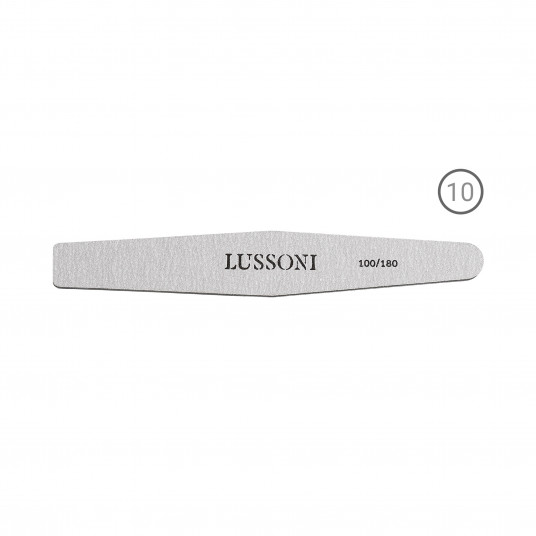 LUSSONI ZEBRA Nail Files, Diamond, 100/180, 10 pcs.