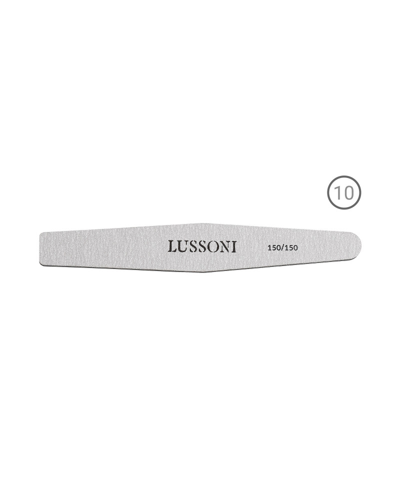 LUSSONI ZEBRA Nail Files, Diamond, 150/150, 10 pcs.