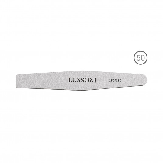 LUSSONI ZEBRA Nail Files, Diamond, 150/150, 50 pcs.