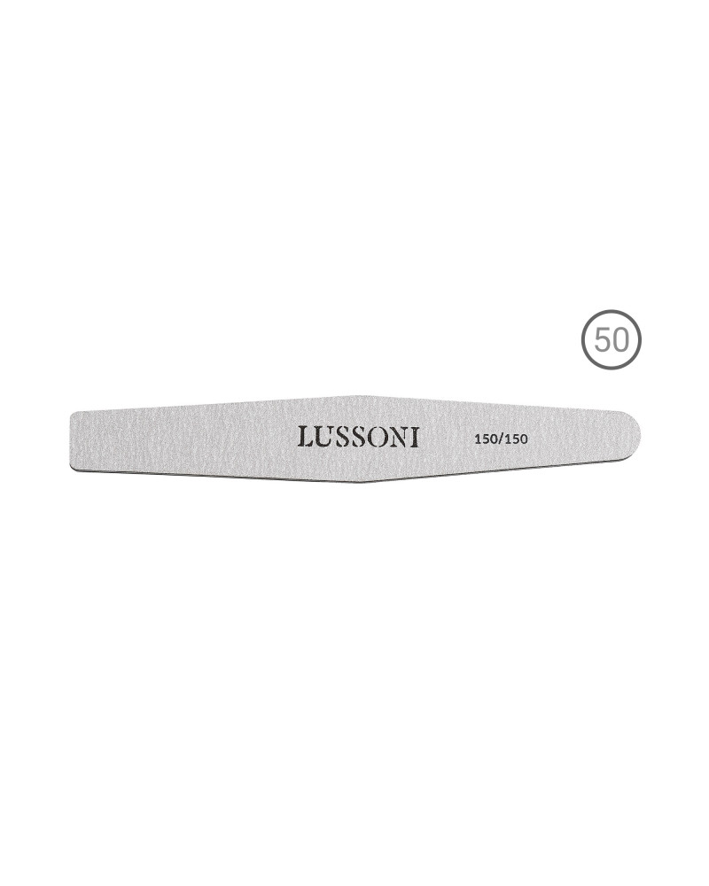 LUSSONI ZEBRA Nail Files, Diamond, 150/150, 50 pcs.