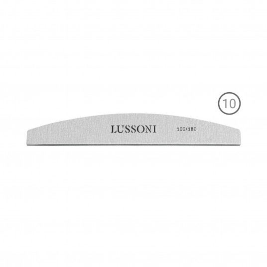 LUSSONI ZEBRA Nail Files, Bridge, 100/180, 10 pcs.