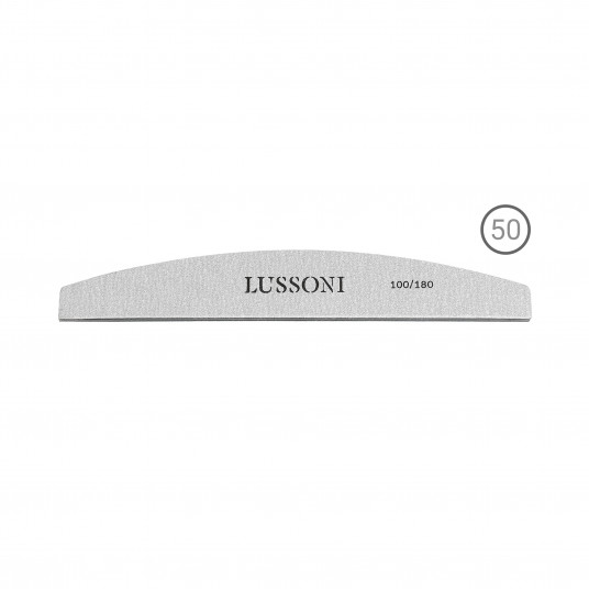 LUSSONI ZEBRA Nail Files, Bridge, 100/180, 50 pcs.