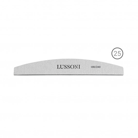 LUSSONI ZEBRA Nail Files, Bridge, 180/240, 25 pcs.