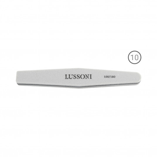 LUSSONI Nail Buffers, Diamond, 100/180, 10 pcs.