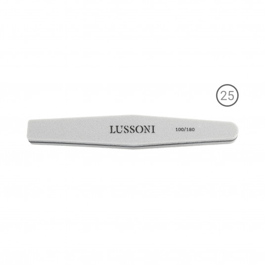 LUSSONI Nail Buffers, Diamond, 100/180, 25 pcs.