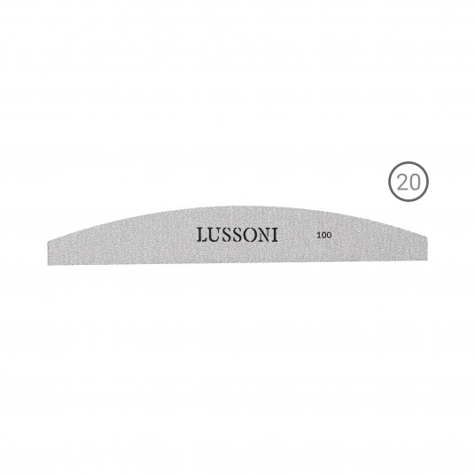LUSSONI Samoprzylepne pilniki do paznokci, Łódka, 100, 20szt.