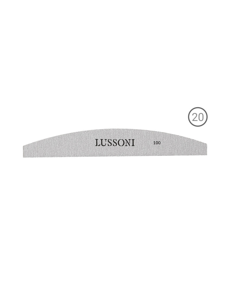 LUSSONI ZEBRA 20 Stück Halbmond Selbstklebende Feilenblätter, Körnung 100