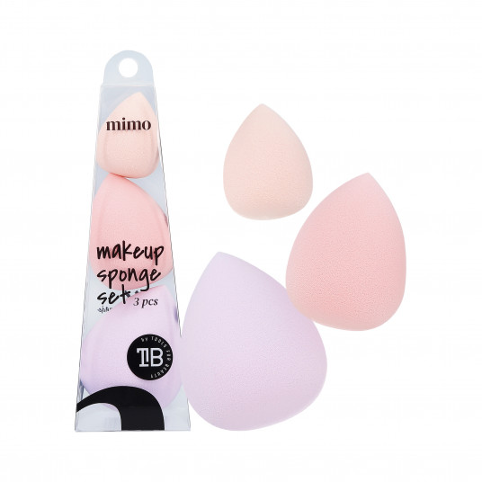 MIMO Makeup sponge set, 3 pcs, Various colors