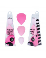 MIMO Make-up-Schwamm-Set, 3-tlg., Rosatöne