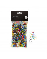 LUSSONI Gummi-Haarbänder, Ø15mm, 100gr