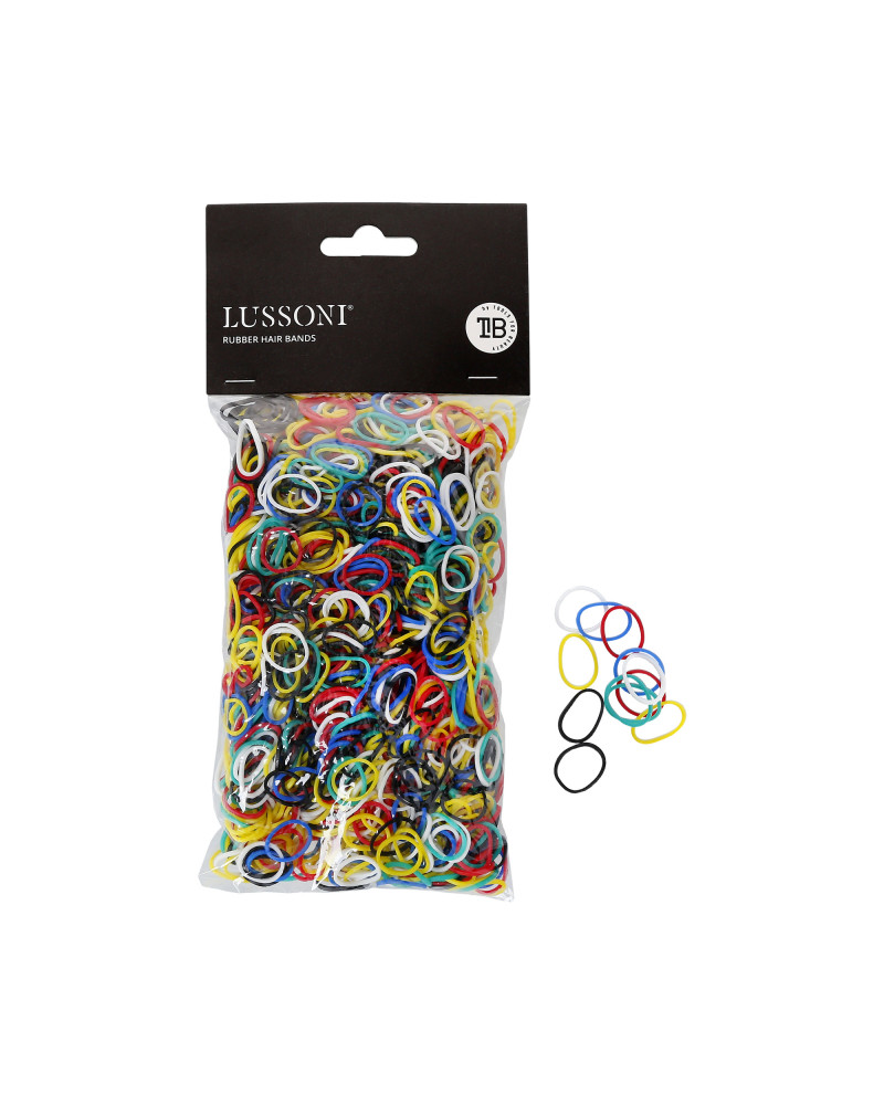 LUSSONI Rubber hair bands, Ø15mm, 100gr