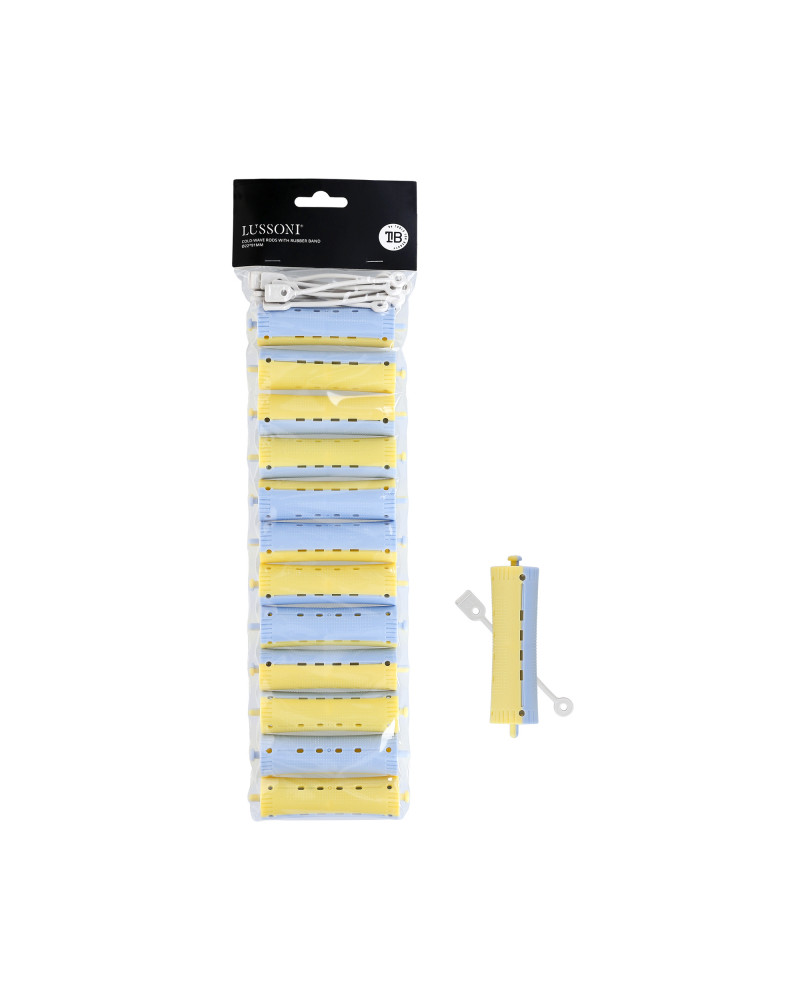 LUSSONI Kaltwellenstäbe mit Gummiband, Ø22x91mm, 12 Stück