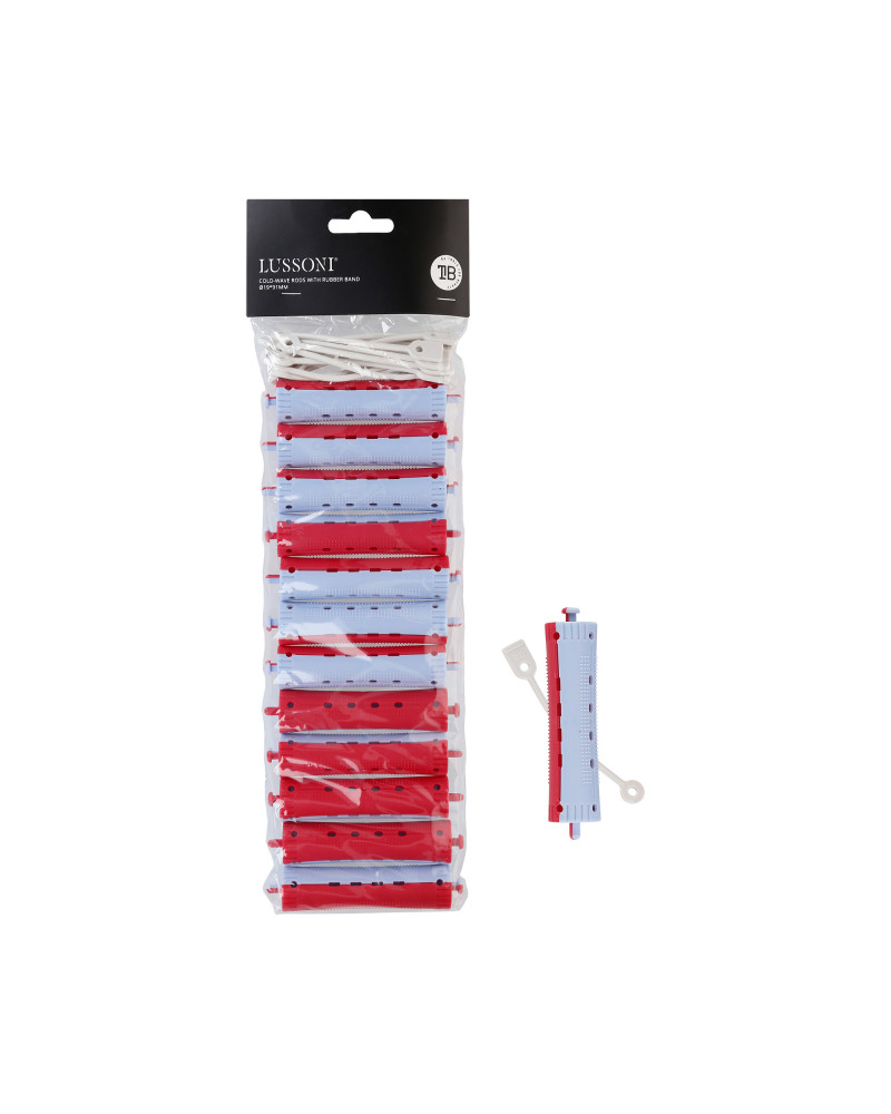 LUSSONI Kaltwellenstäbe mit Gummiband, Ø19x91mm, 12 Stück