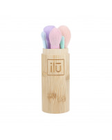 ILŪ BambooM! 5pc Makeup Brush Set with Bamboo Tube