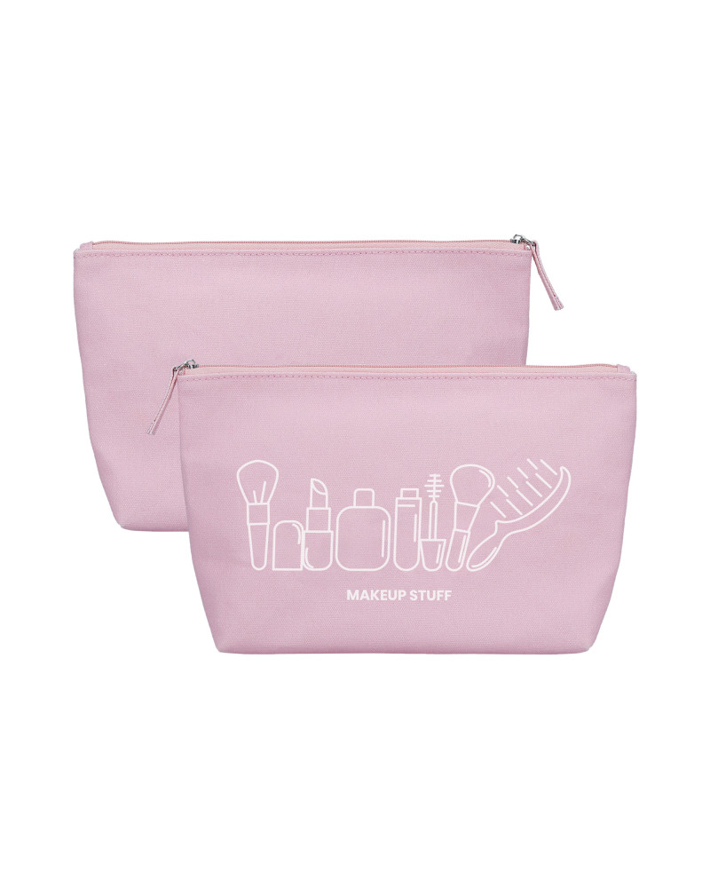ilū Kosmetiktasche aus Baumwolle, Pink